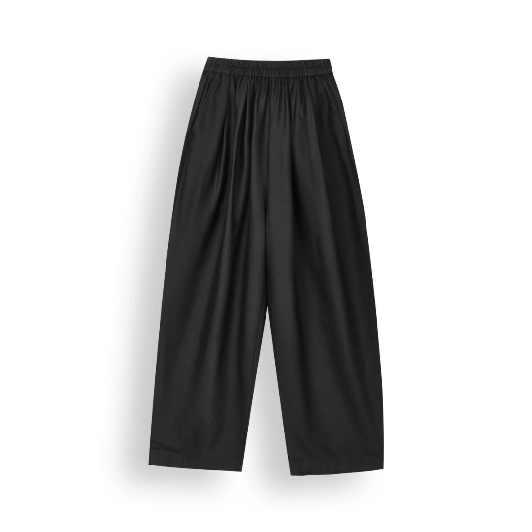 径西子【纤影】小慧姐姐国风非遗桑蚕丝香云纱双宮丝灯笼裤显瘦休闲