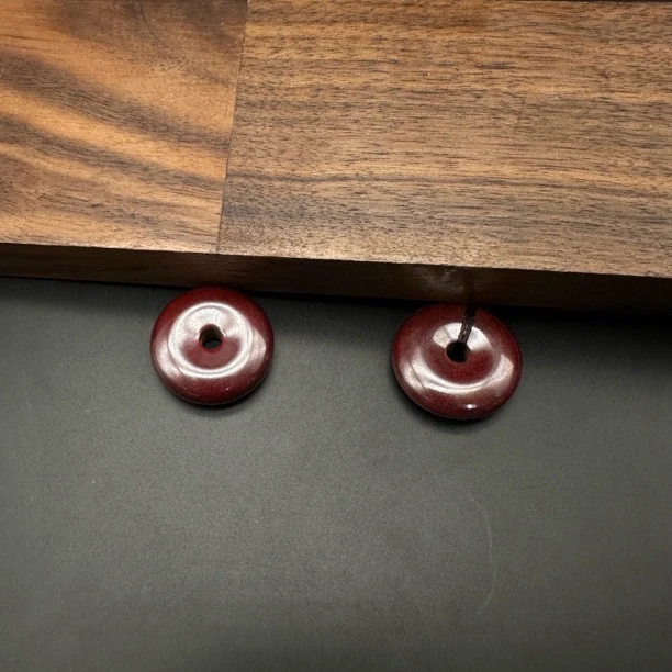 天然辰砂【牛牛严选】朱砂大平安扣吊坠 多样性只发一件 X/9334/J