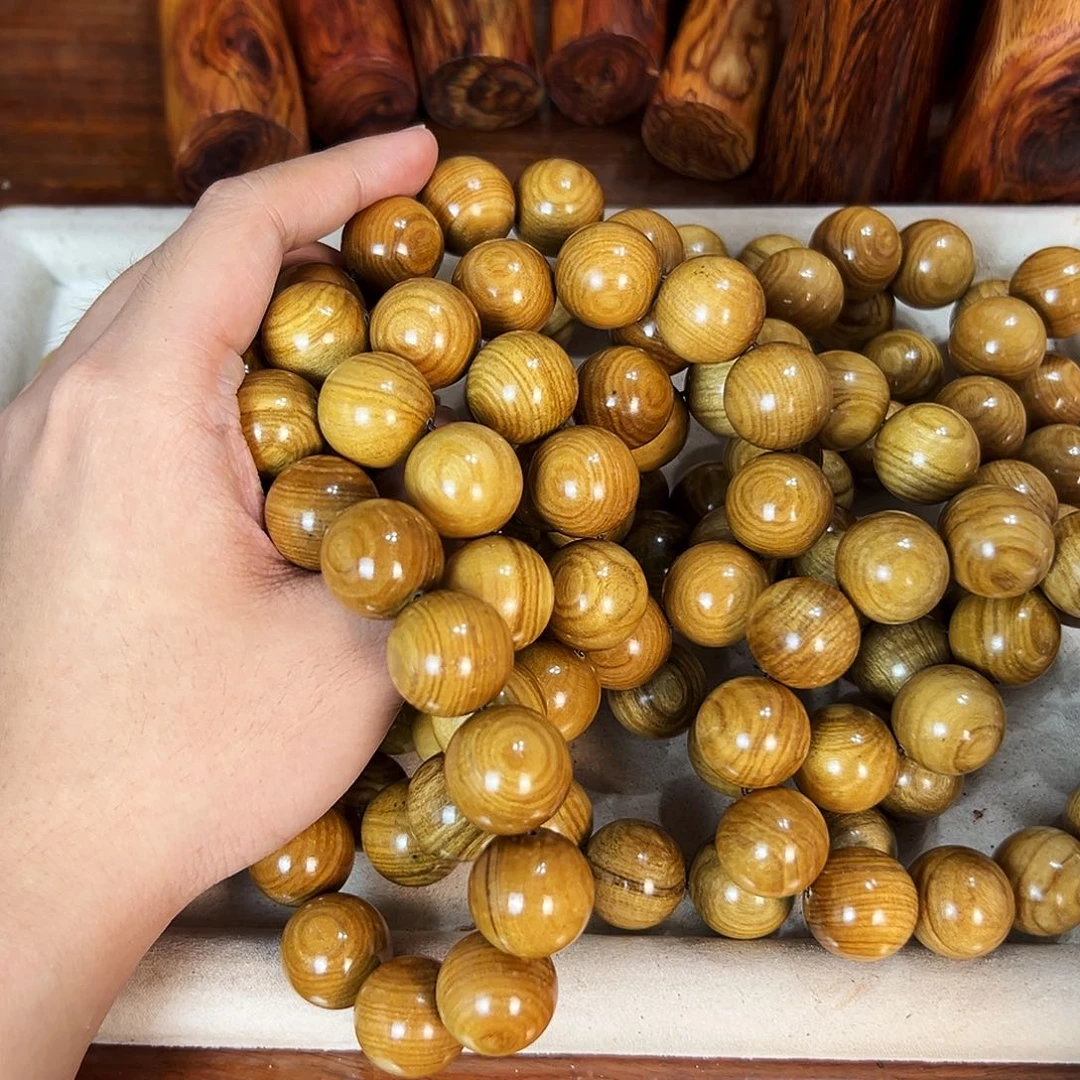 黄花梨/降香黄檀手串/手链20mm垒垒圆珠