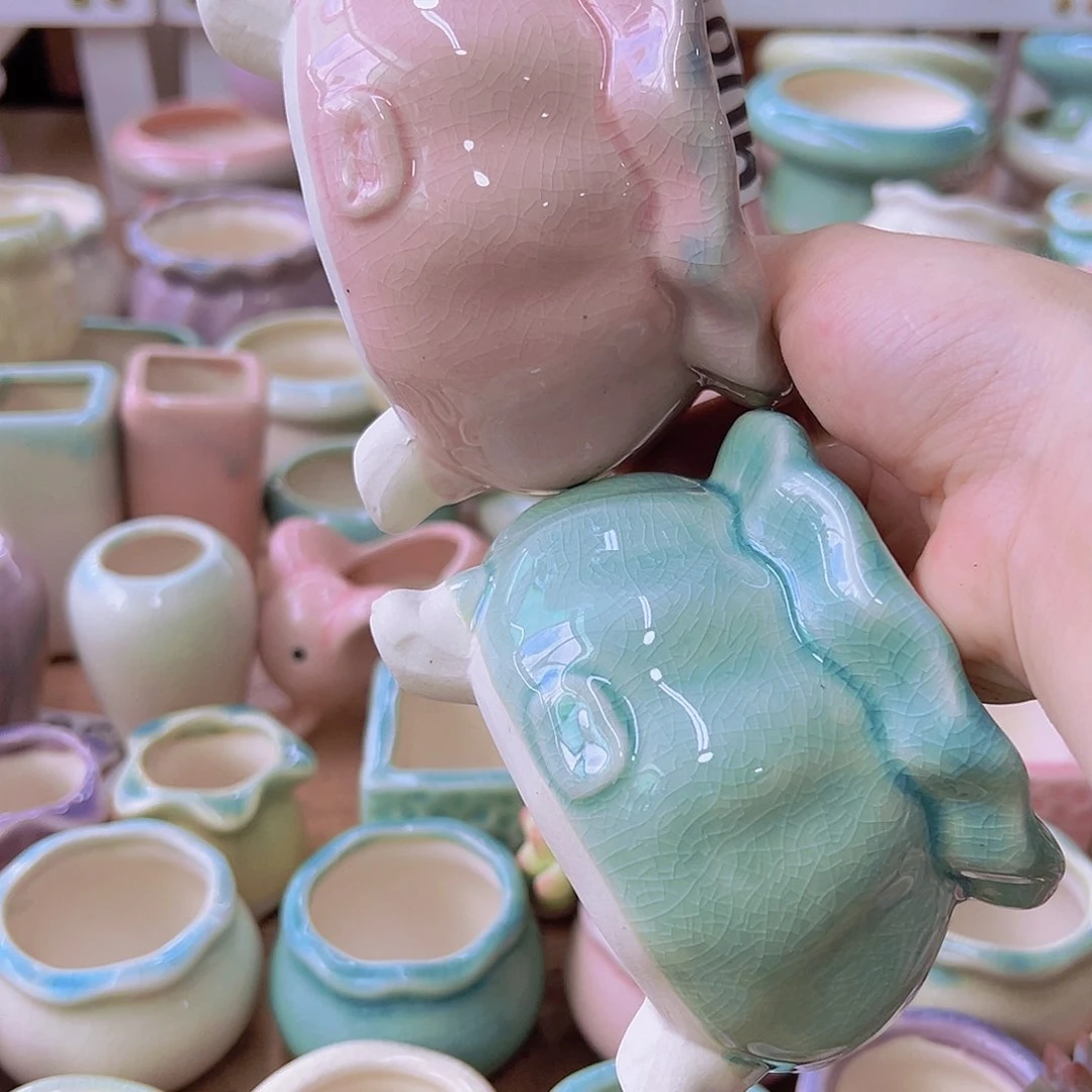 陶瓷花盆当场满12包邮