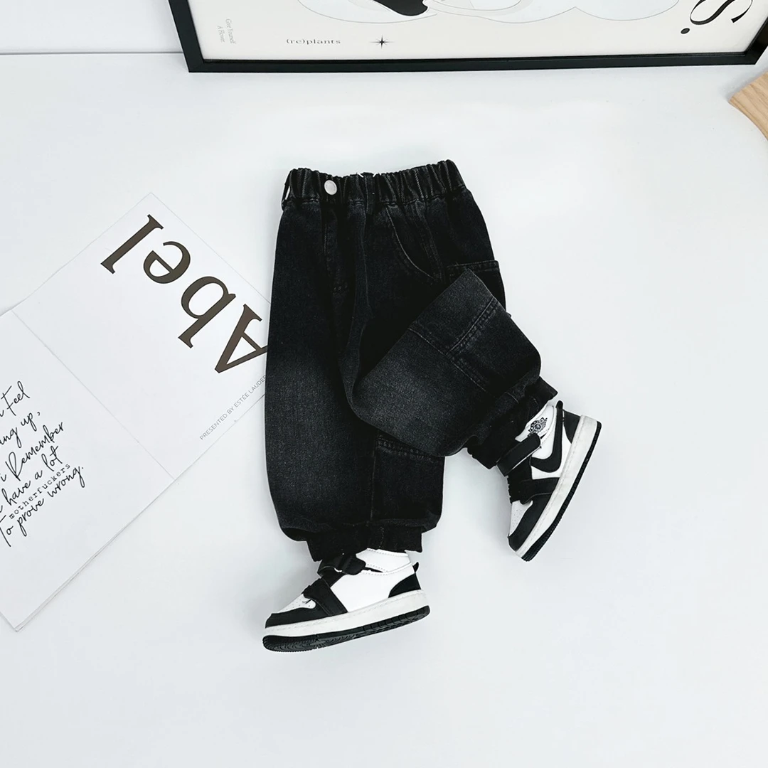 男童裤子春秋款儿童牛仔裤2025秋新款秋装 WK25016 悠悠童话童装