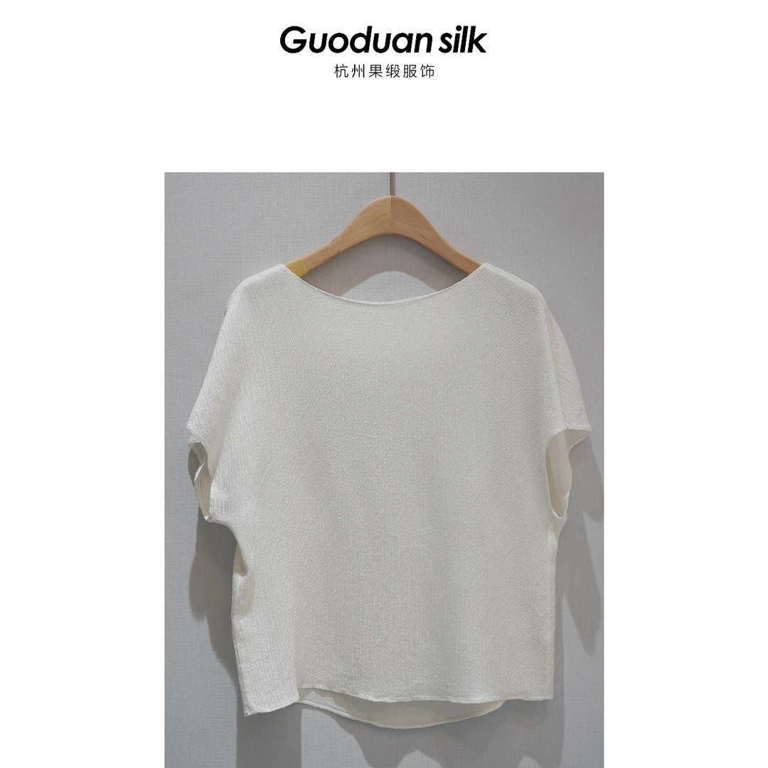 果缎夏季新款桑蚕丝上衣小衫 MJX1-8419