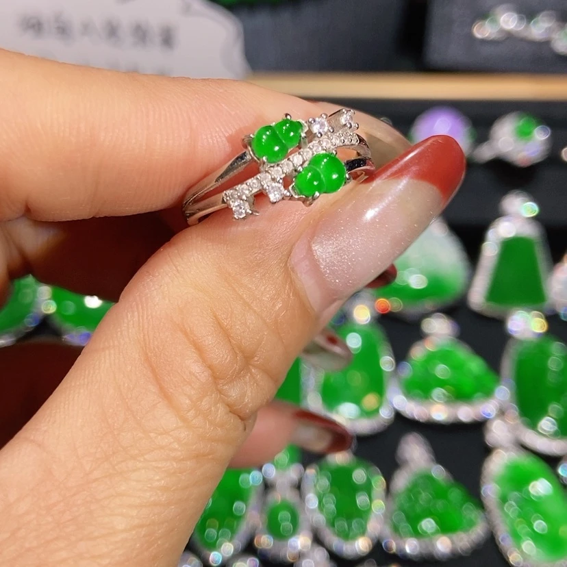 【闪购商品】翡翠戒指未镶嵌天然翡翠