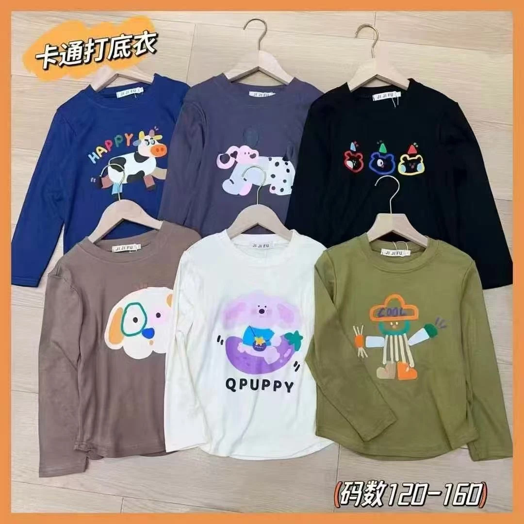 觅裳家 【卡通】9010秋款时尚百搭儿童印花卡通上衣