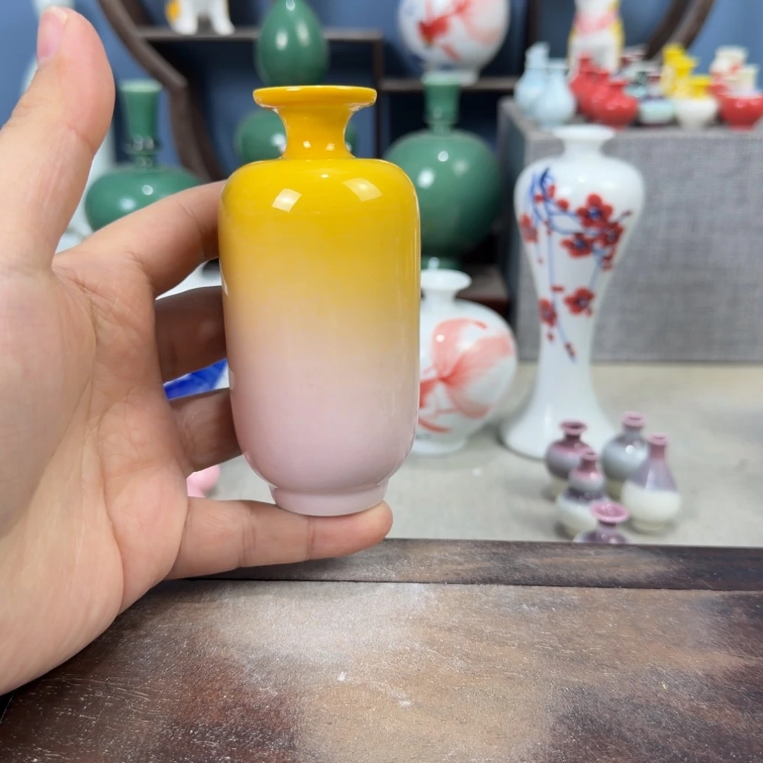 陶瓷手工小花器摆件