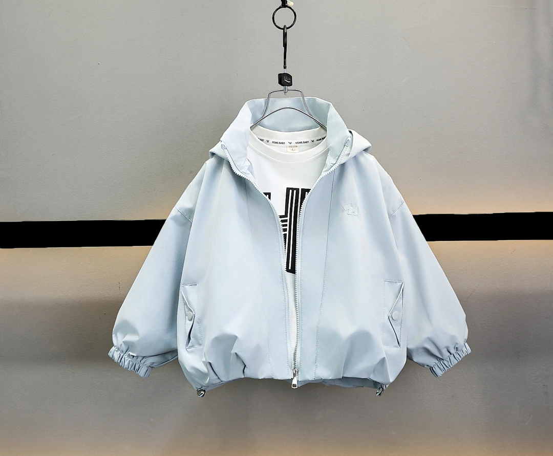 女童休闲外套春秋款2025时尚百搭韩版外穿上衣宽松洋气网红潮款