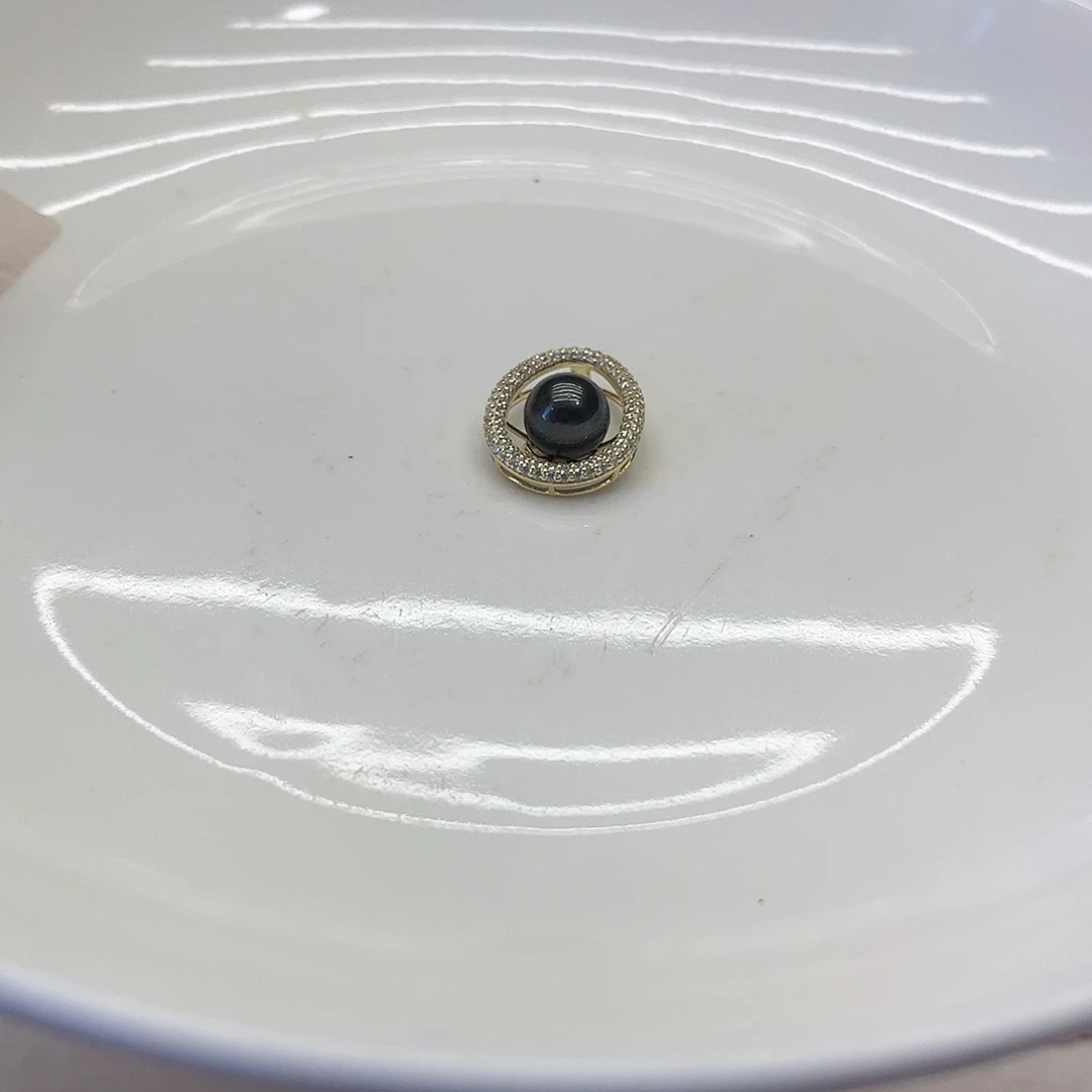 海水珍珠银S925镶嵌颈饰