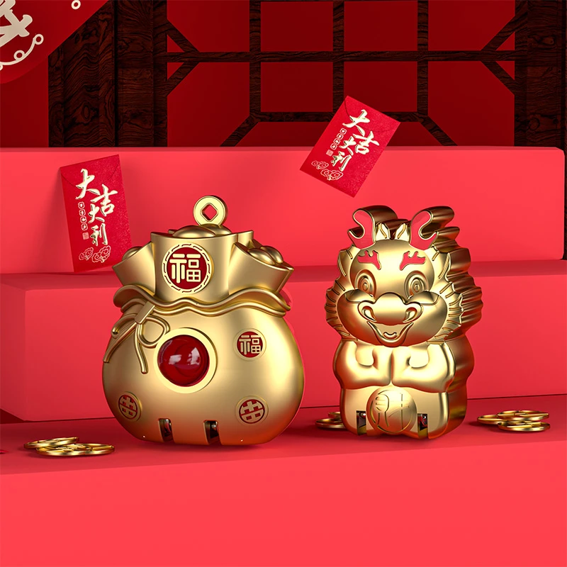 德国高端指甲钳超小号随身便携指甲刀原装黄金国风福袋折叠指甲剪