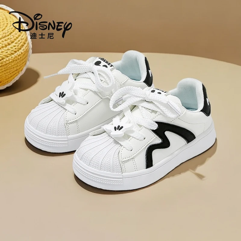 Disney/迪士尼童鞋 儿童小白鞋2025春季新款男女童鞋子贝壳头板鞋