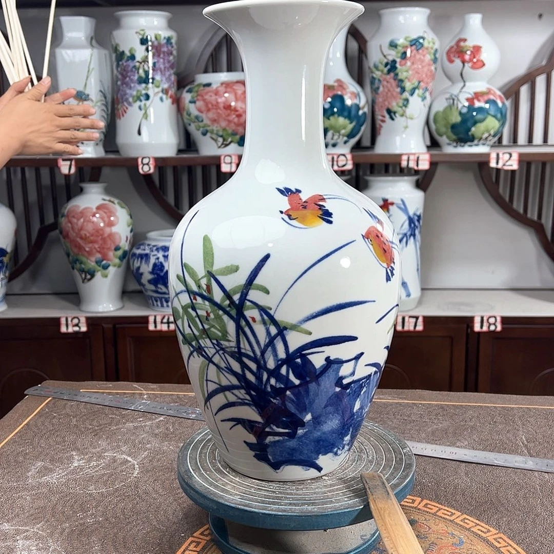 摆件景德镇陶瓷棒玉