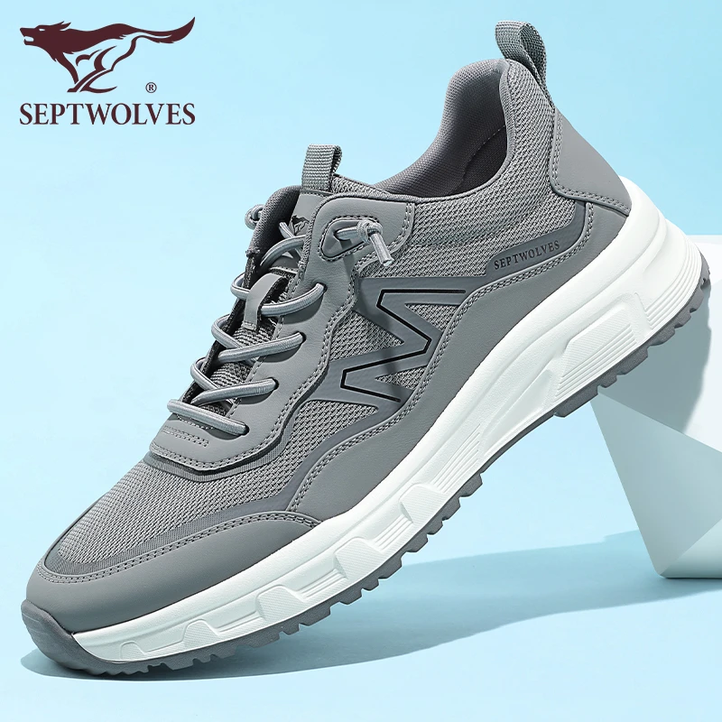 七匹狼男鞋2025秋季防臭网面鞋男士软底轻便运动鞋网面时尚休闲鞋