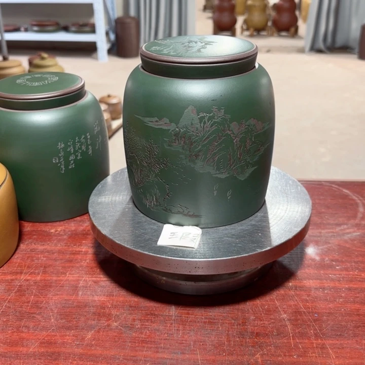 大***海紫砂茶叶罐。。。。。。