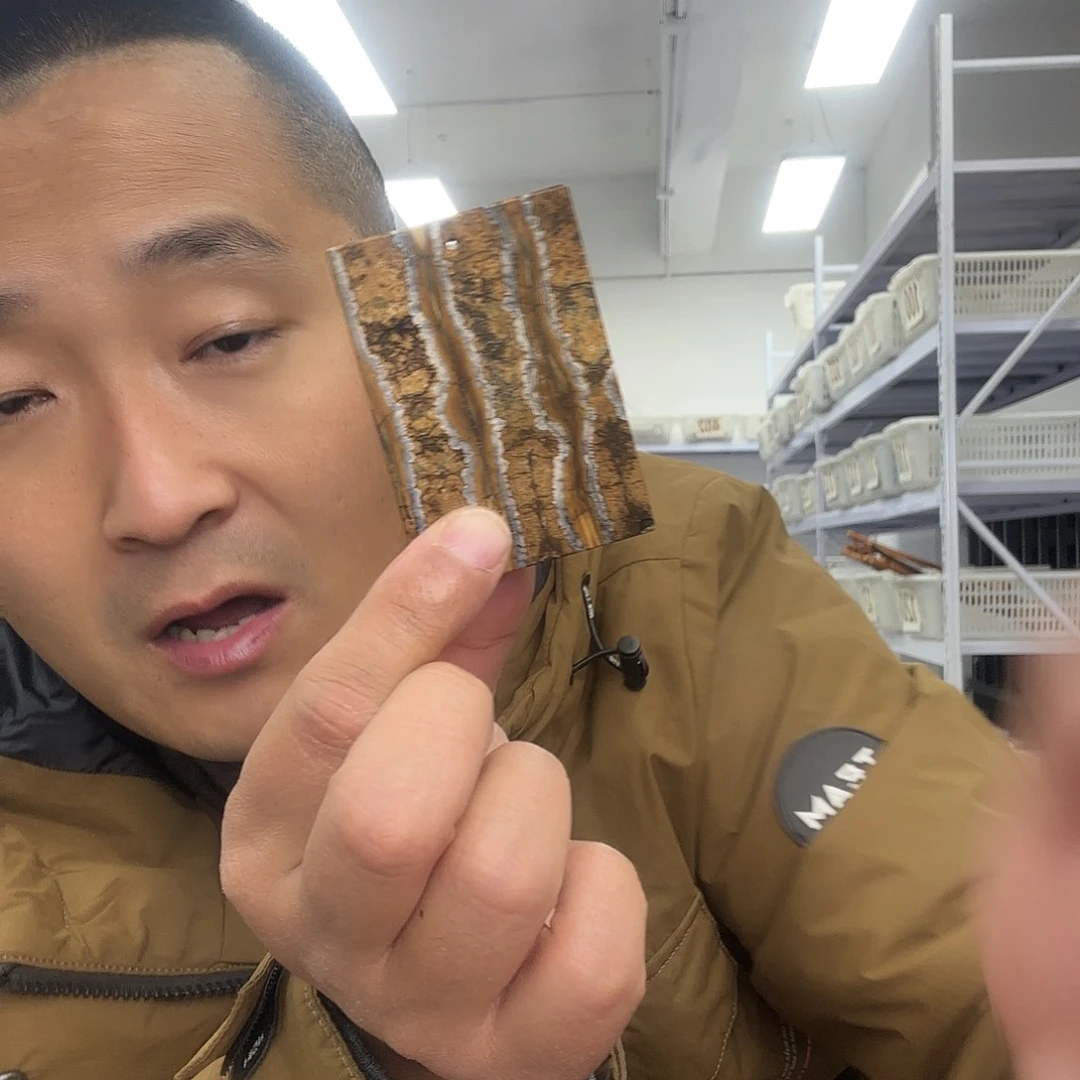 把件白玉菩提猛犸牌子