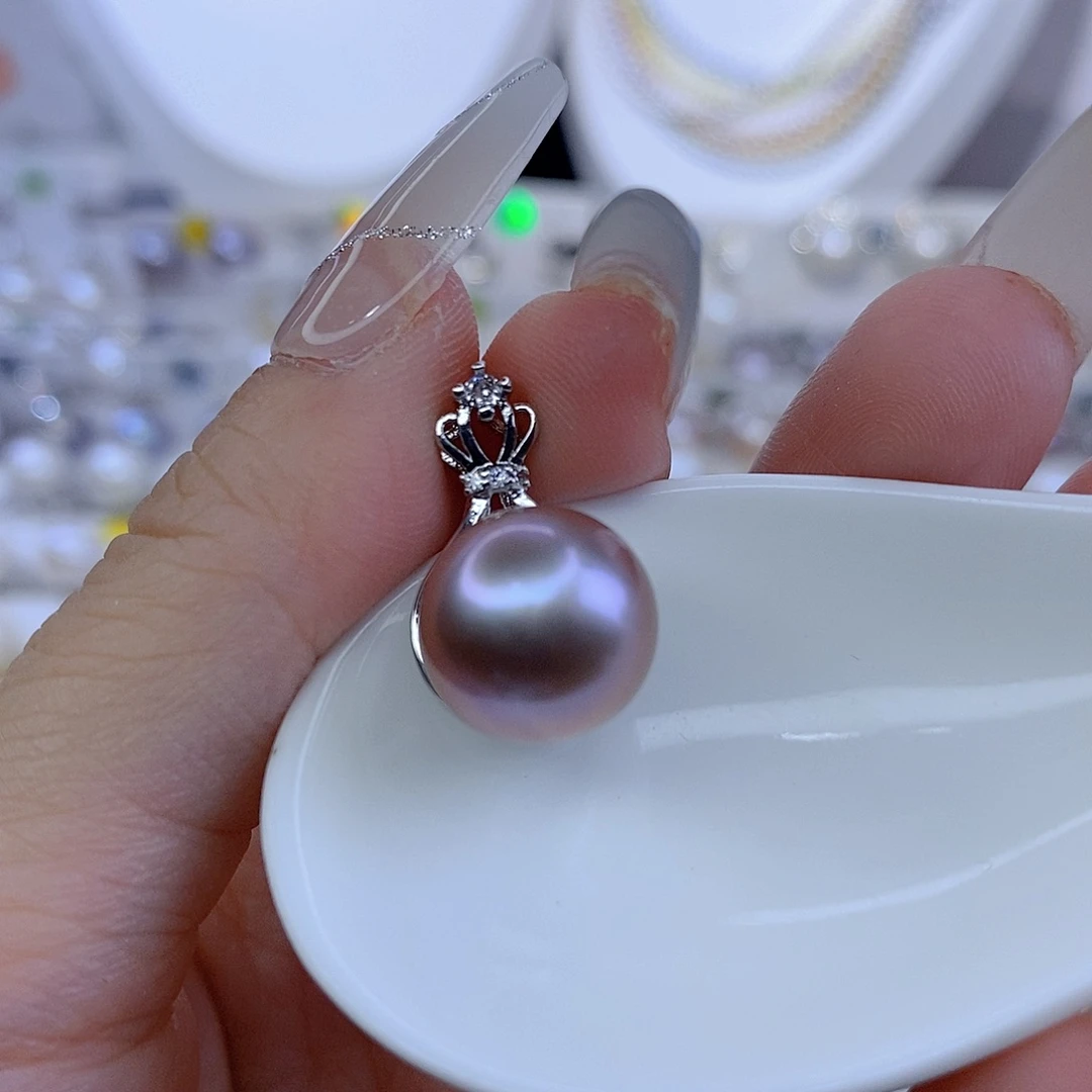 颈饰合金淡水珍珠