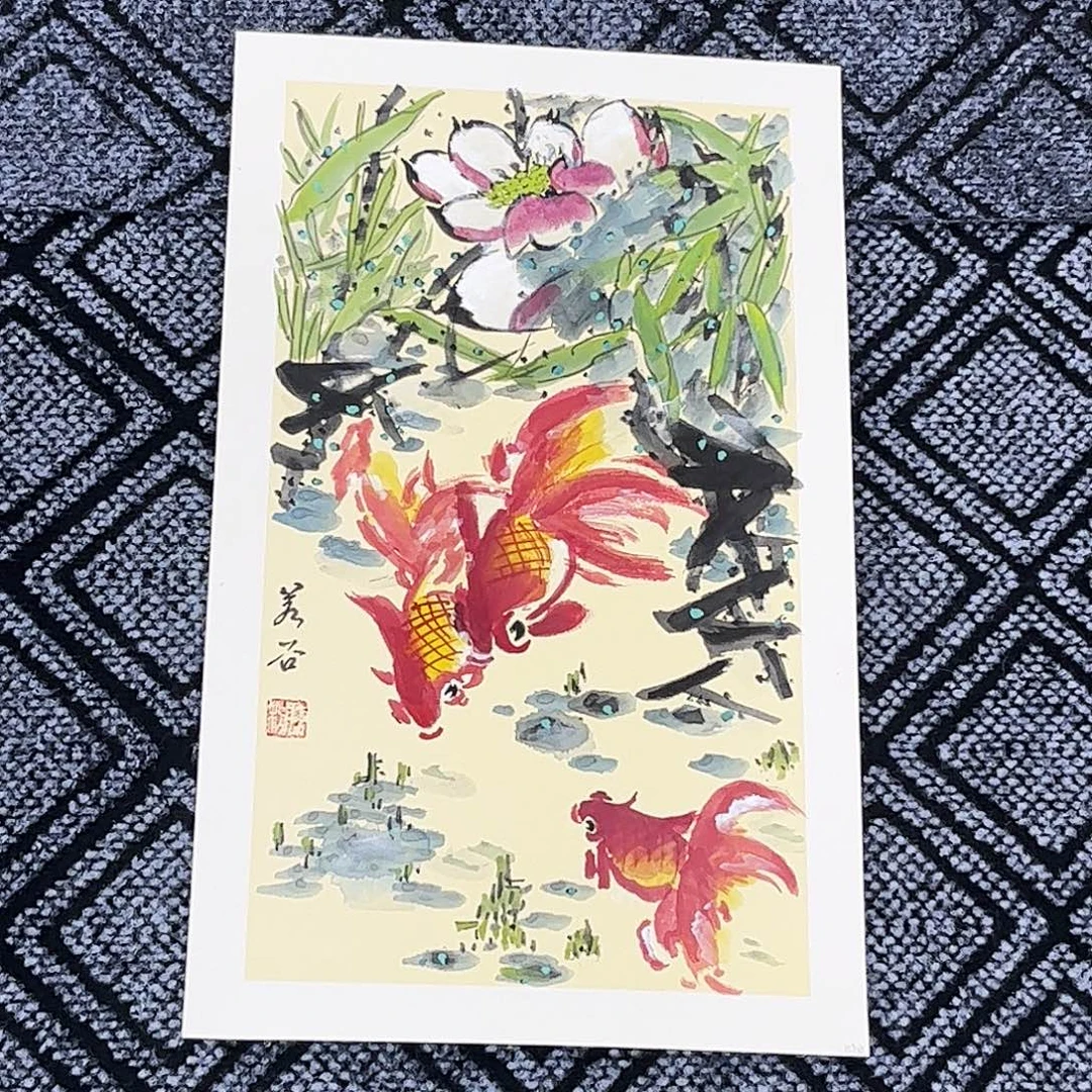 国画王胜利老师30/50卡纸花鸟作品旭