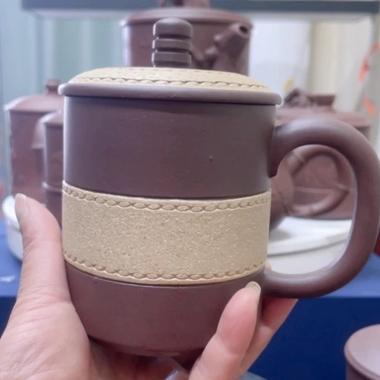 紫砂茶杯?****?紫泥粉浆杯