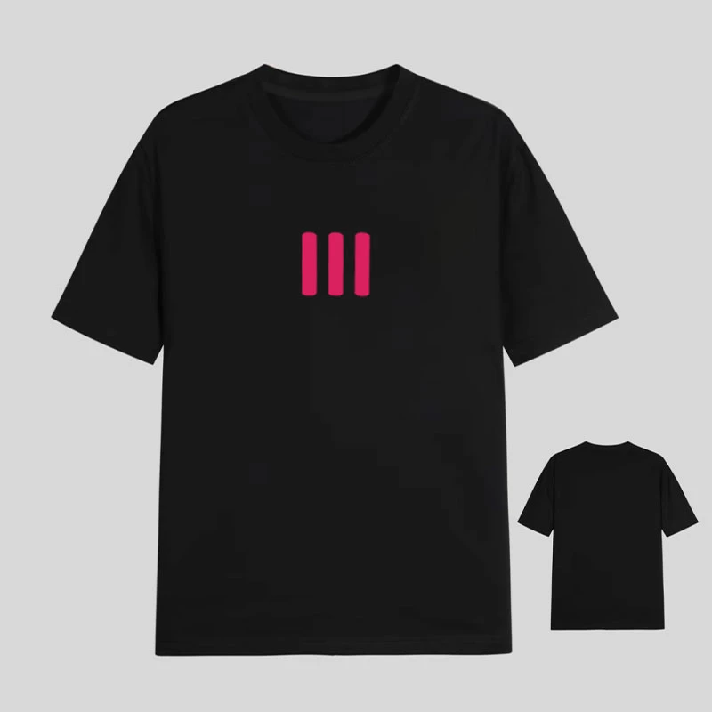 【25号链接-三I植绒】短袖T恤男女同款宽松经典立体植绒印花