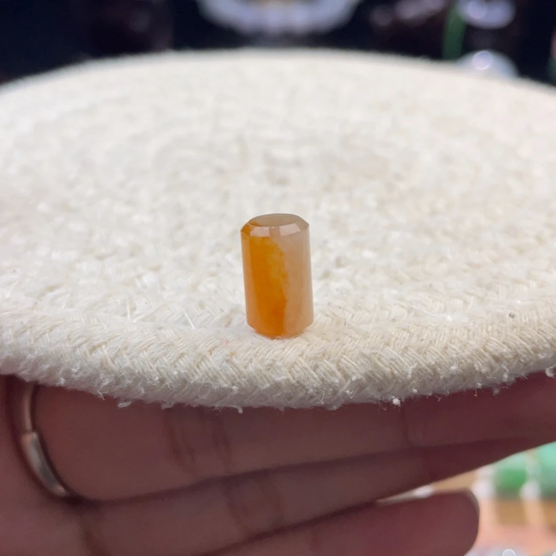 散珠翡翠特色柚子蜜底飘芬达桶珠卡7.1-11.4mm