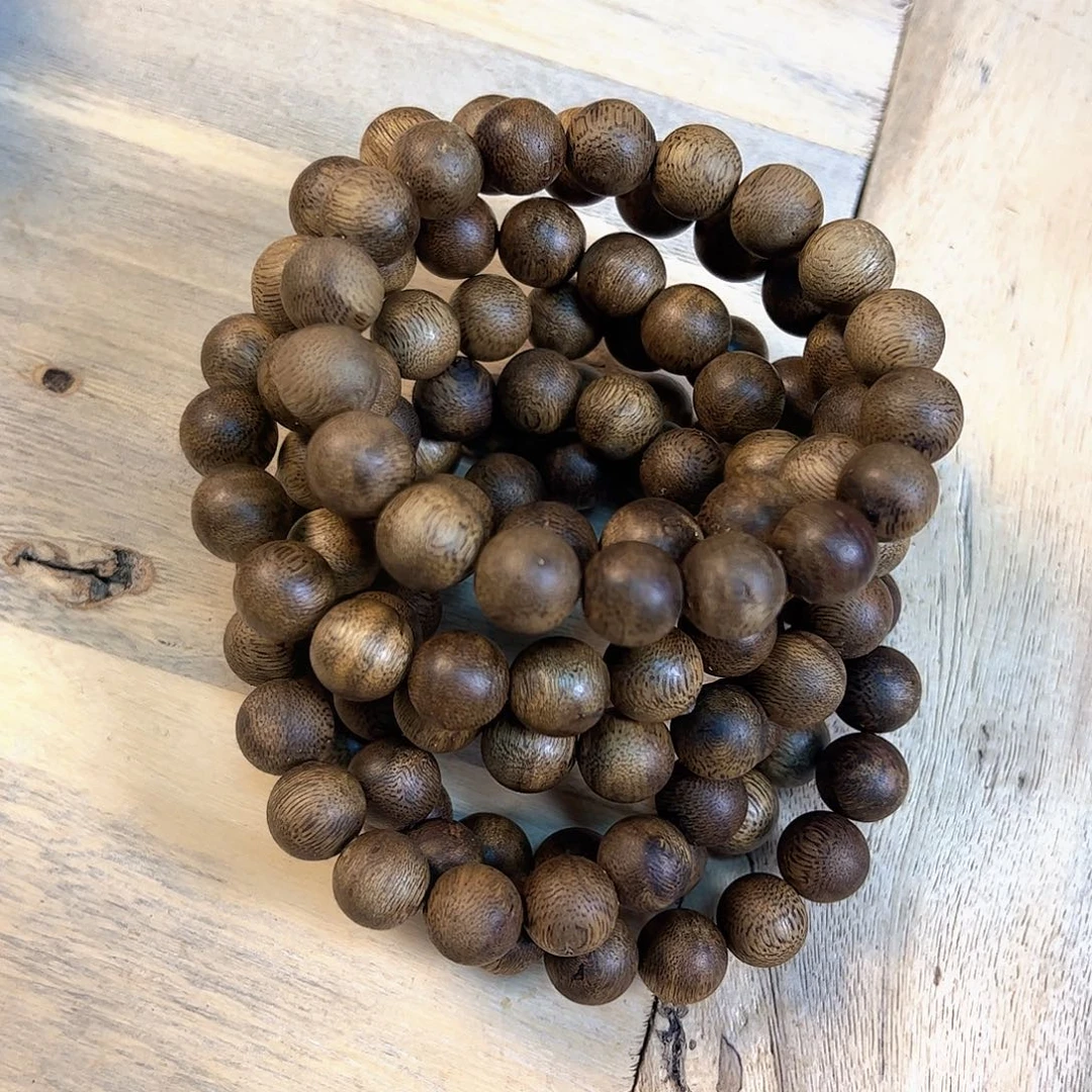 沉香手串白棋1.2留疤圆珠单圈多样性发货一条