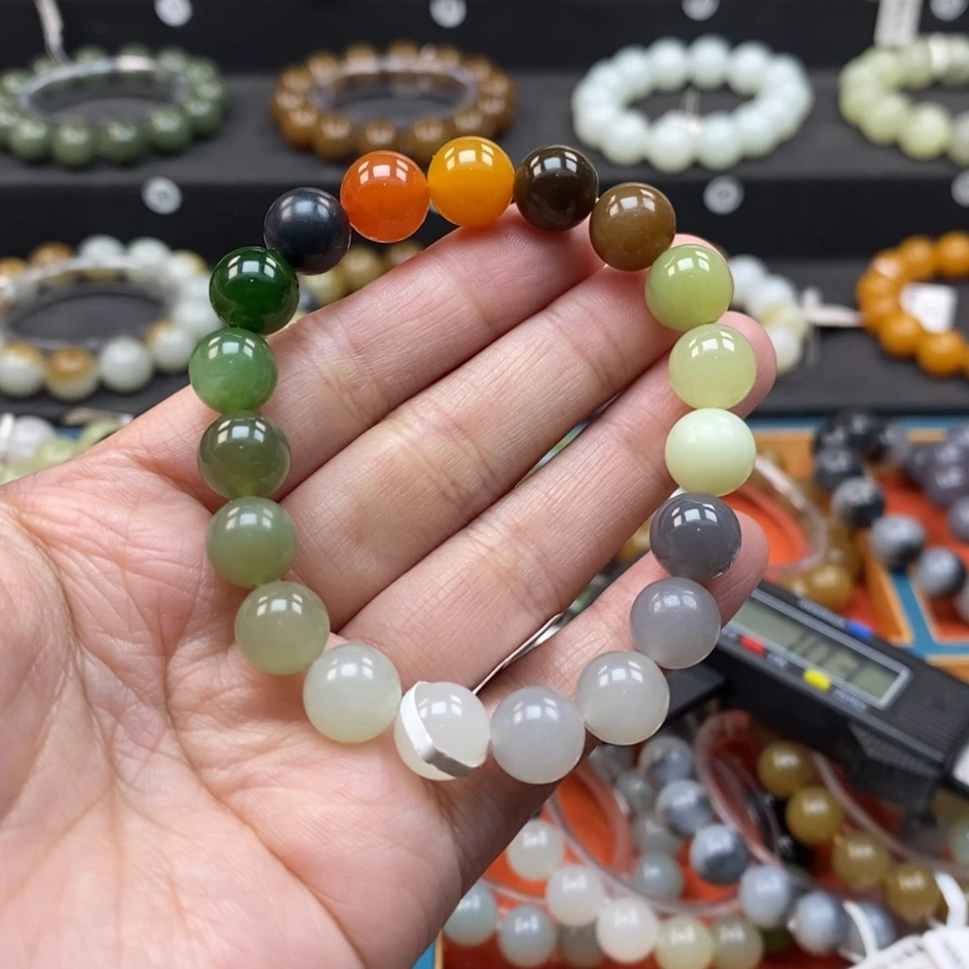 和田玉未镶嵌手链L卡10