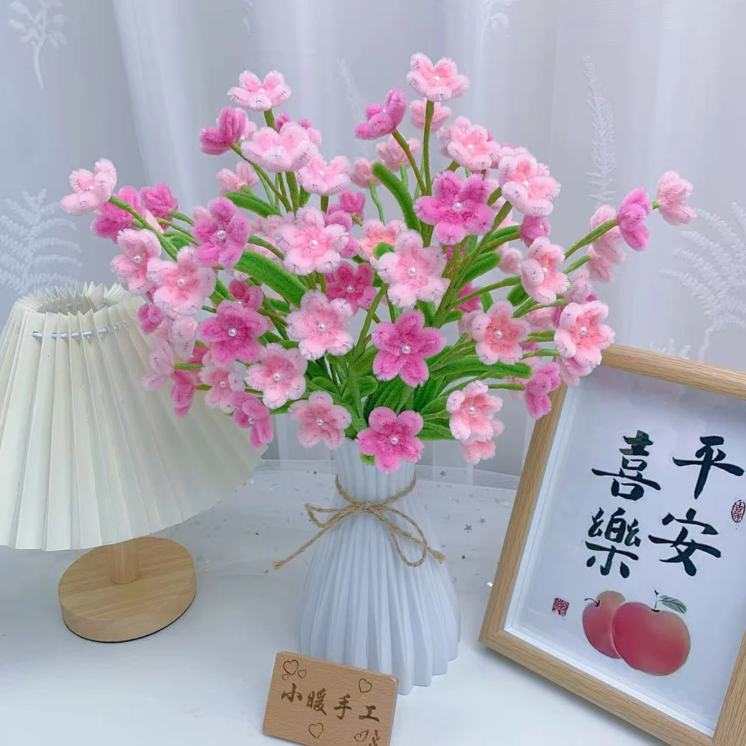 【主播福利送花瓶】蓝星花（可做99朵）手工DIY材料包加密加粗