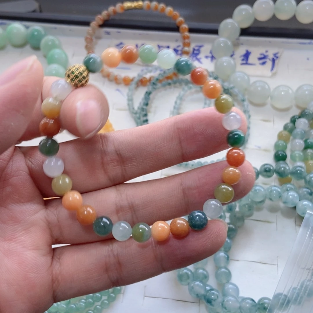 定制翡翠未镶嵌唯*手链