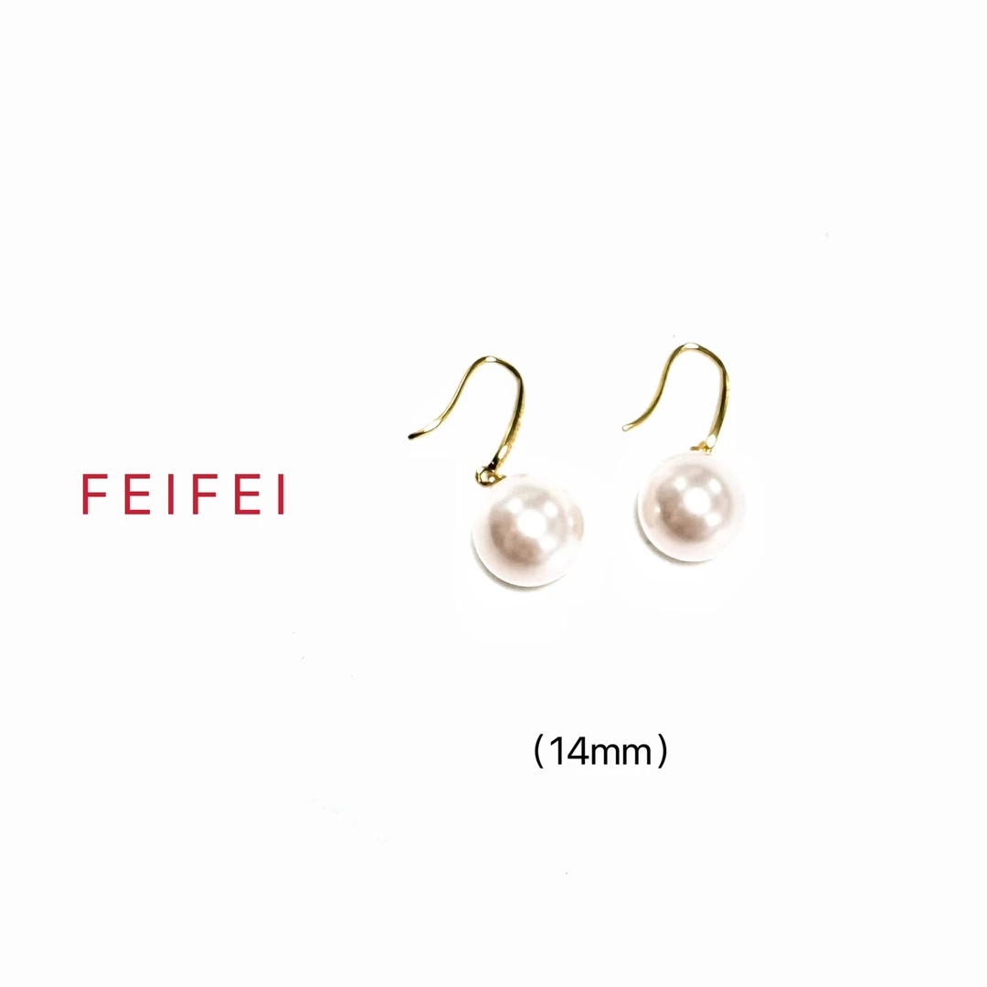 铜合金仿珍珠耳饰 【流星赶月】FEIFEI 百搭轻奢耳饰~YZ147
