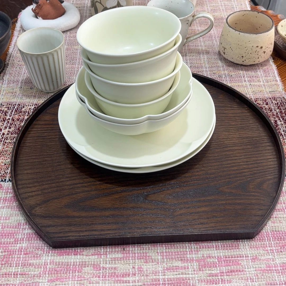 陶羊脂白套装8件