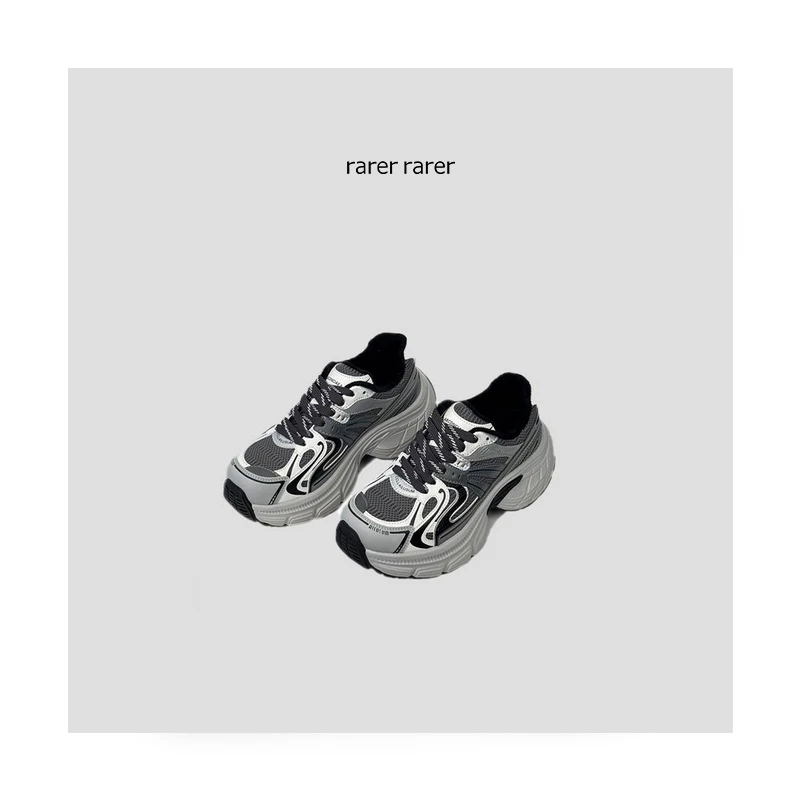 【rarer rarer】24冬款BB绒内里增高厚底老爹鞋 2405063