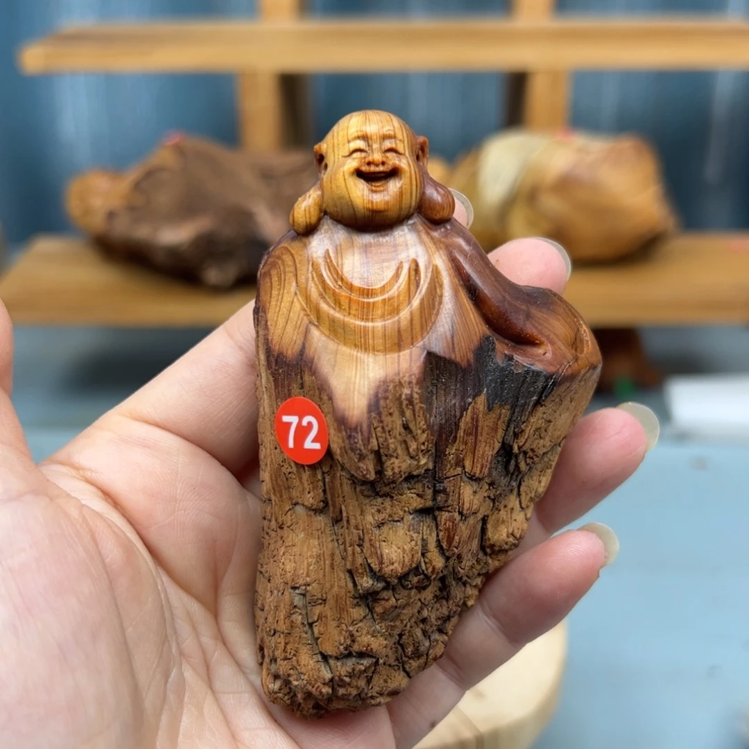 拙***袁木崖柏木摆件手把件