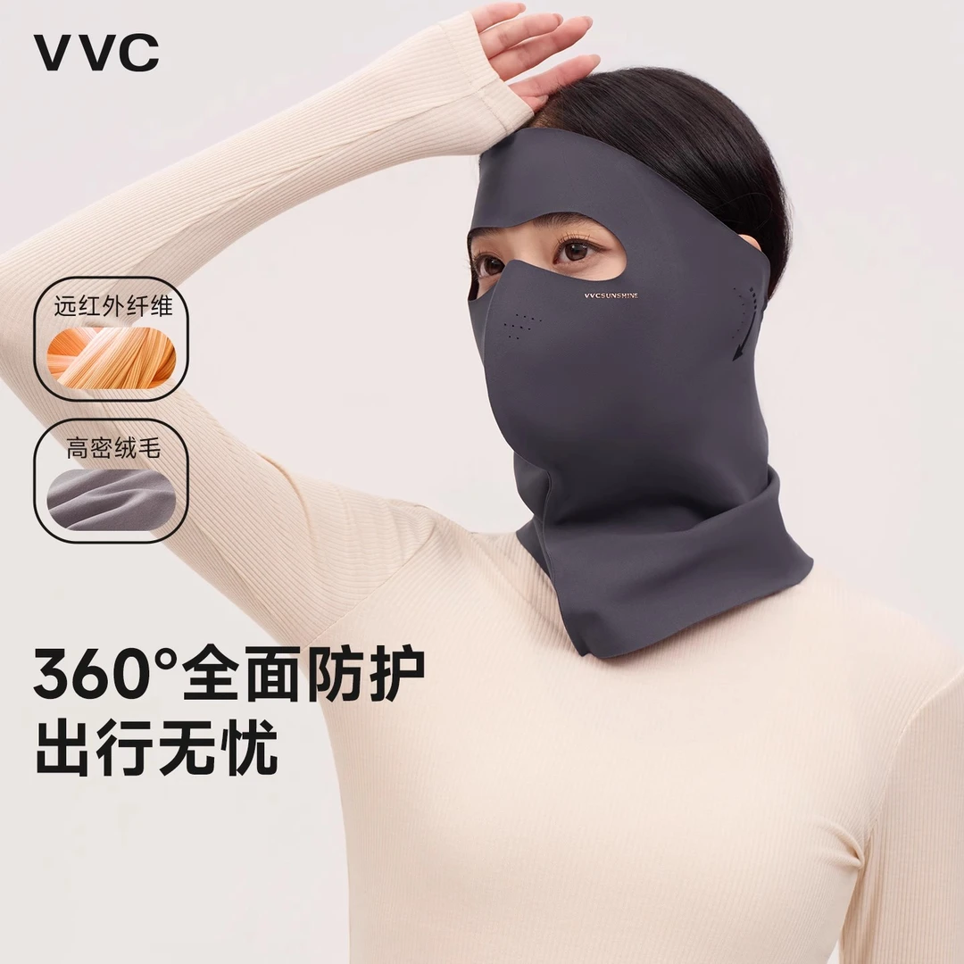 VVC保暖防寒防风头套女秋冬电动车骑行面罩护全脸男大头围脸基尼