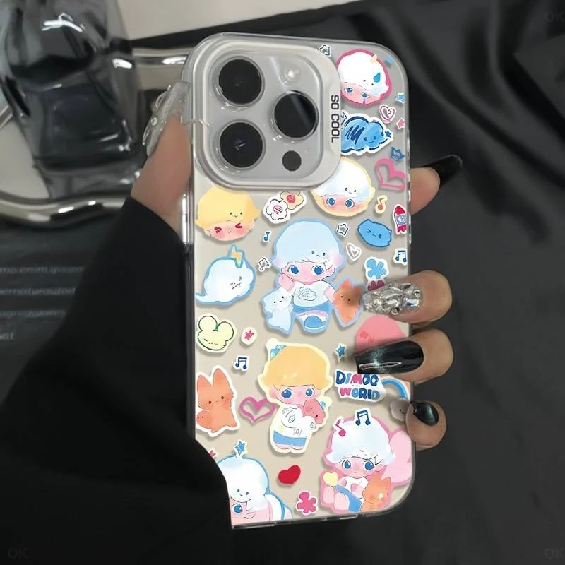 momo女孩适用iPhone苹果16PROMAX手机壳15/11/PLUS/ 创意XSMAX镭