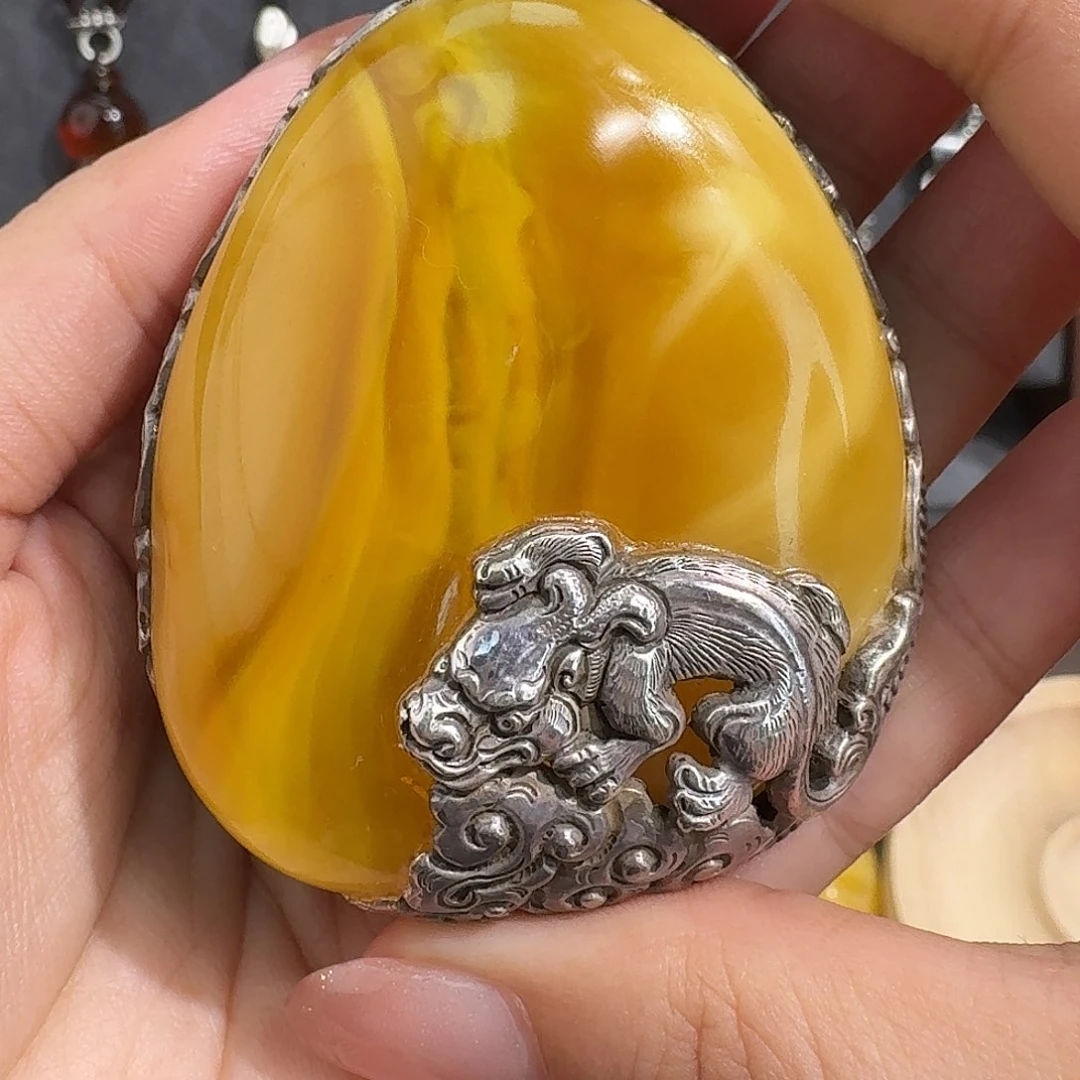 未镶嵌琥珀裸石我