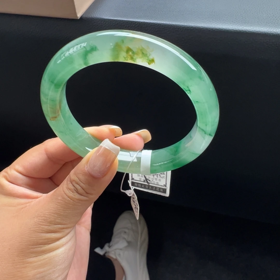 石英质玉未镶嵌手镯非洲翠6162