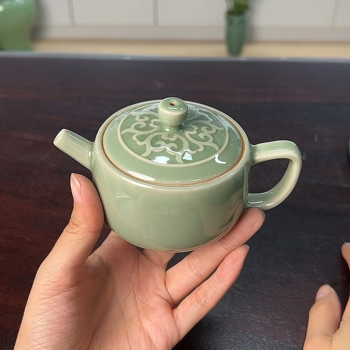 龙泉云间青瓷小米茶器