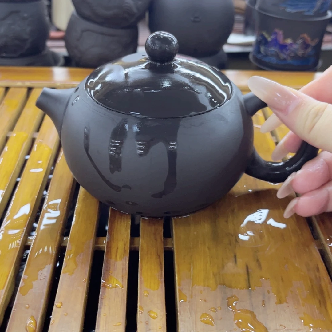 黑珍珠凤鸣西施壶