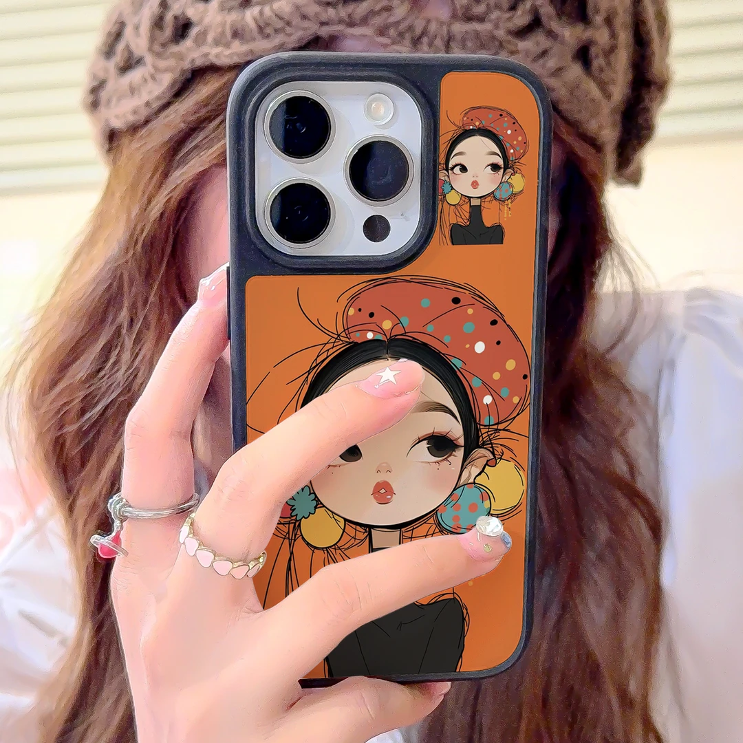 帽子女孩适用苹果17promax手机壳iphone16新款15全13磁吸14可爱