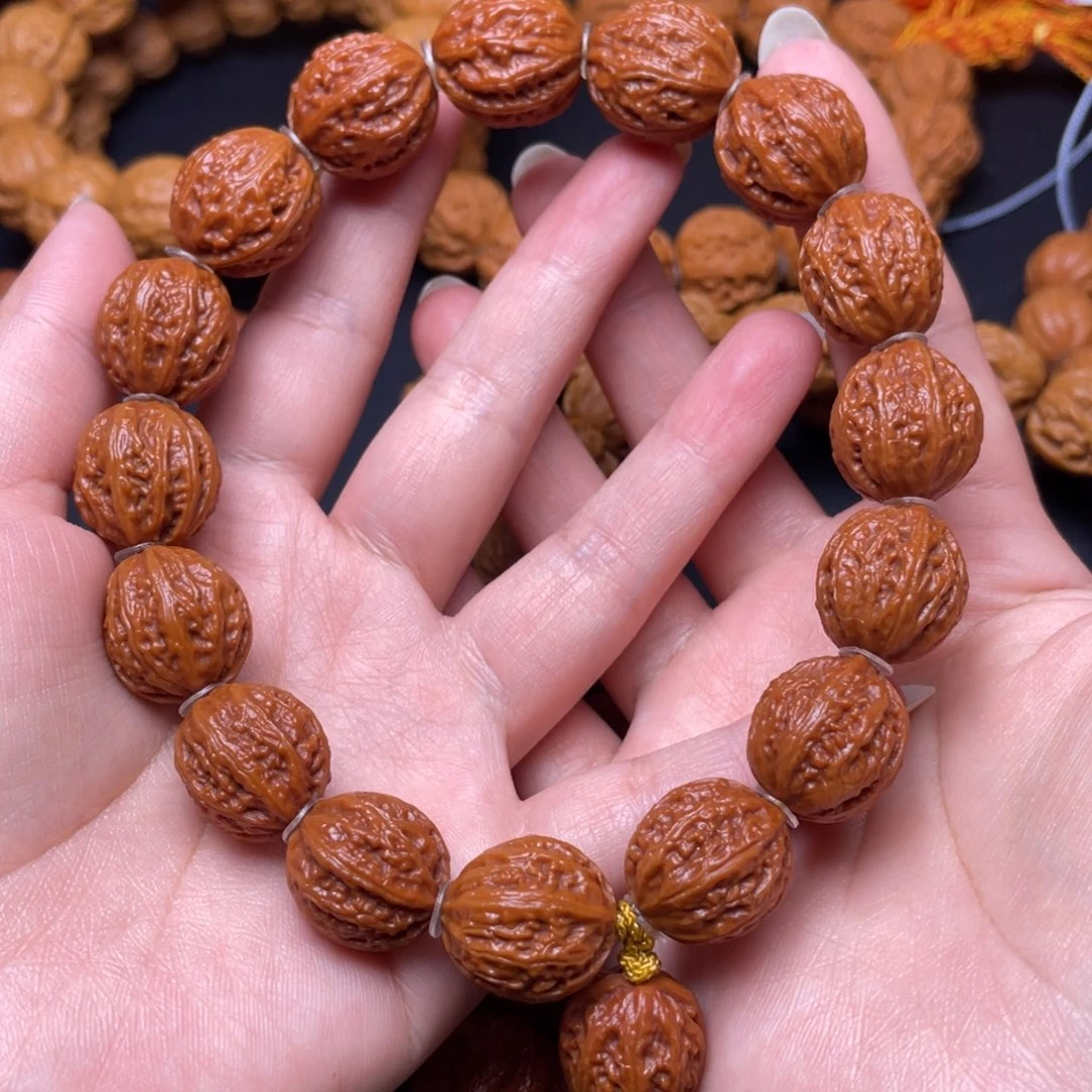 文玩核桃手串自**乐蚂蚁纹八棱手持