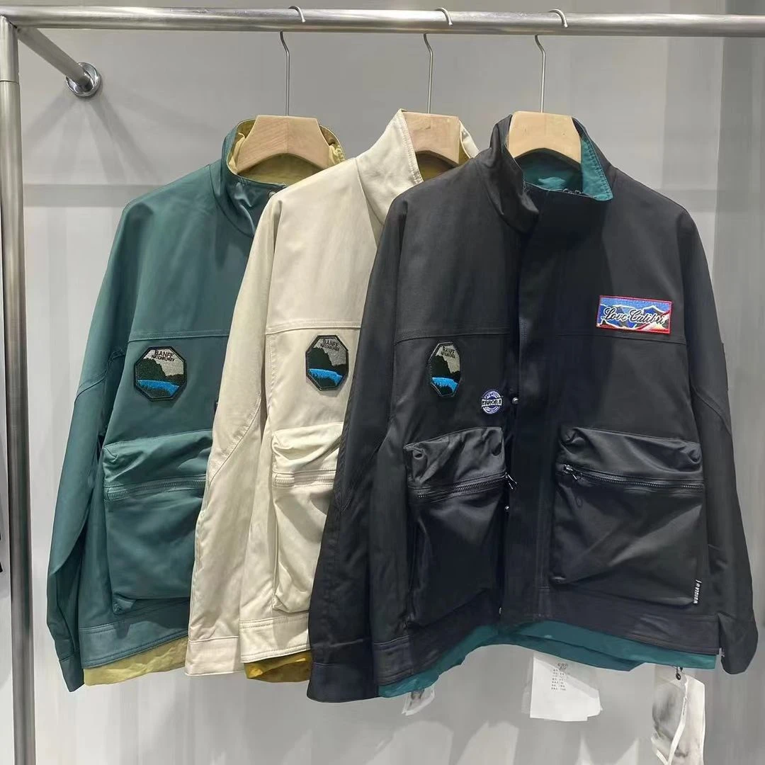 【假两件】杭州男装高货夹克设计师外套5172