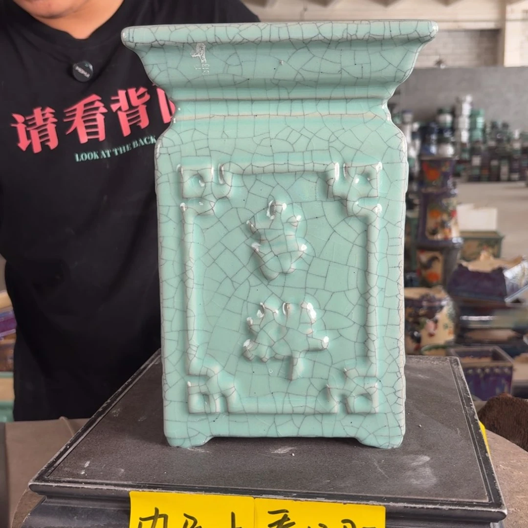 。一风堂石湾花盆 微瑕 面19高29