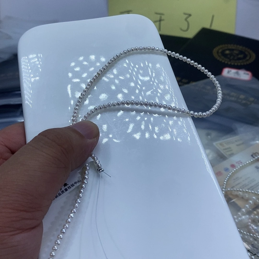 淡水珍珠银S925镶嵌颈饰