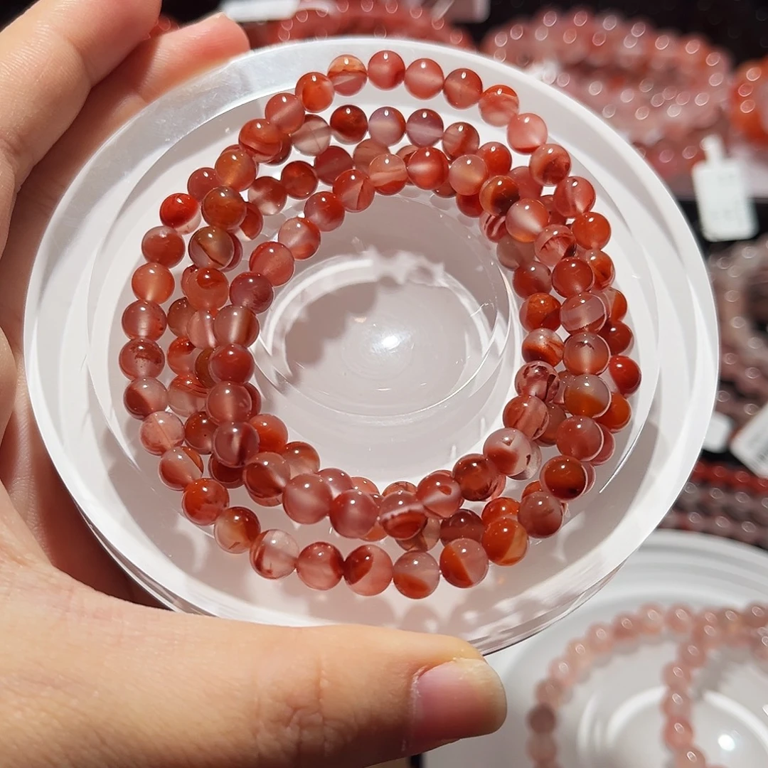 南红玛瑙未镶嵌手链