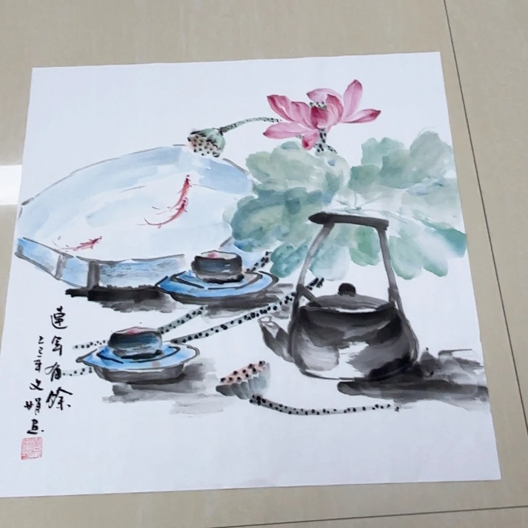 国画国画作品多次