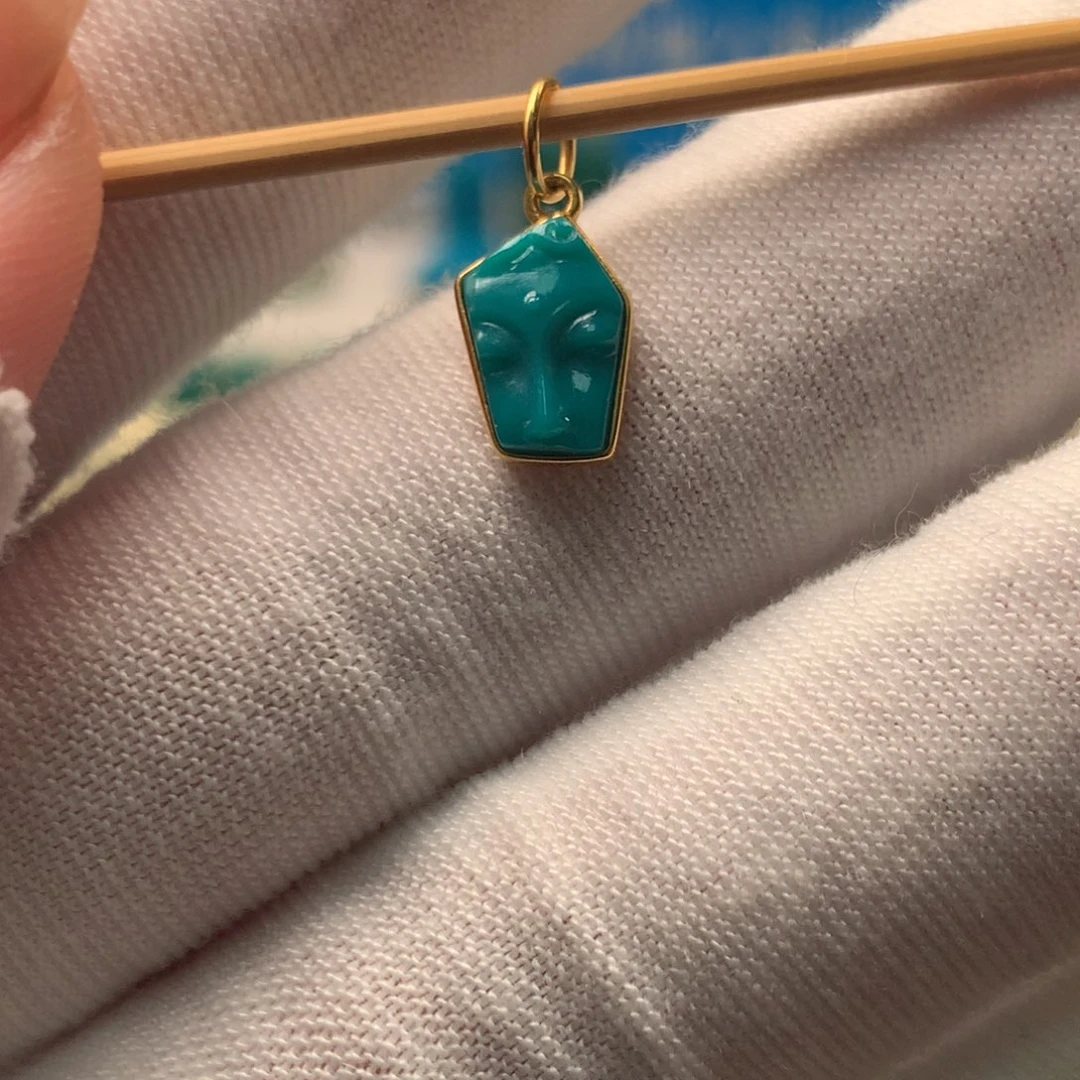 18K金镶嵌绿松石配饰