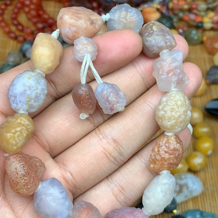 玛瑙/玉髓合金珠宝半成品