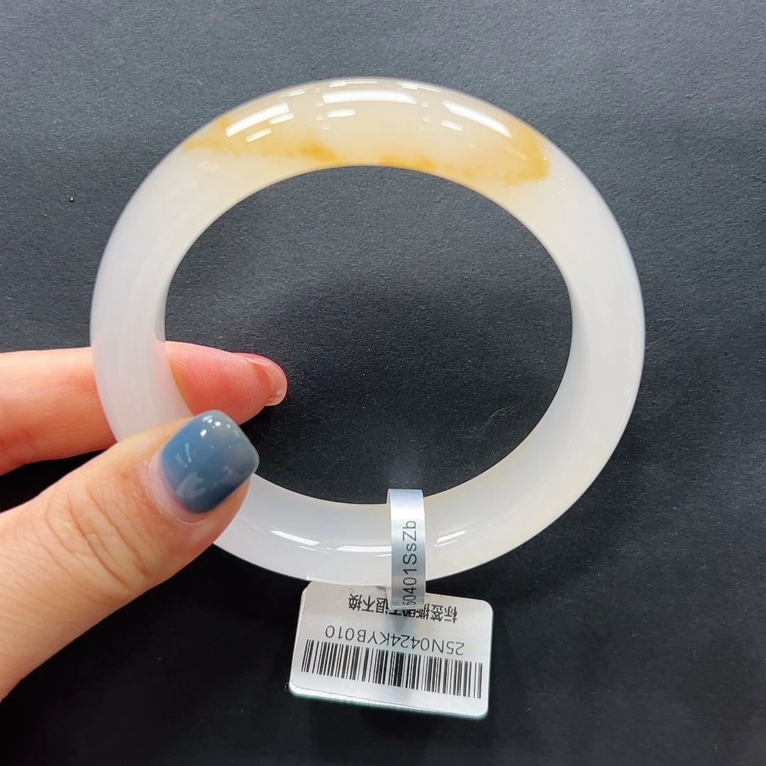 石英质玉（非洲翠）未镶嵌手镯唐唐59.0