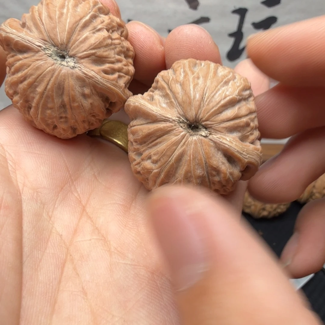 奔***狗吊坠文玩核桃36铁锤新果