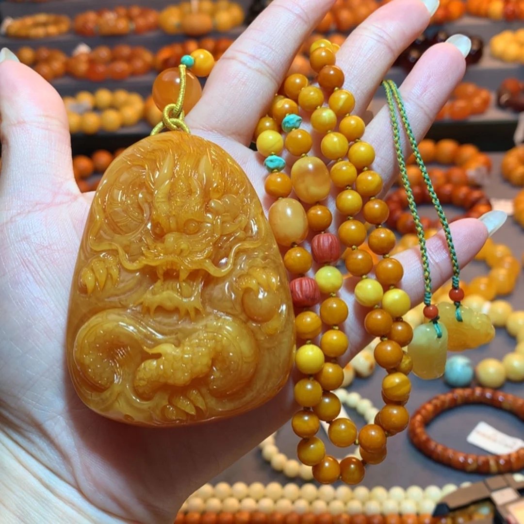 【闪购商品】蜜蜡吊坠(赠链)未镶嵌