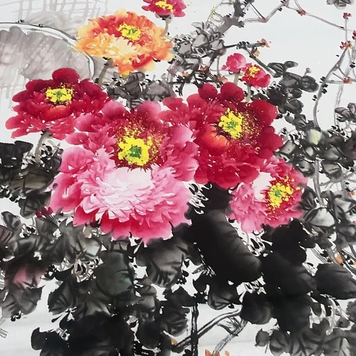 国画我的心好痛啊我的心真的好痛啊