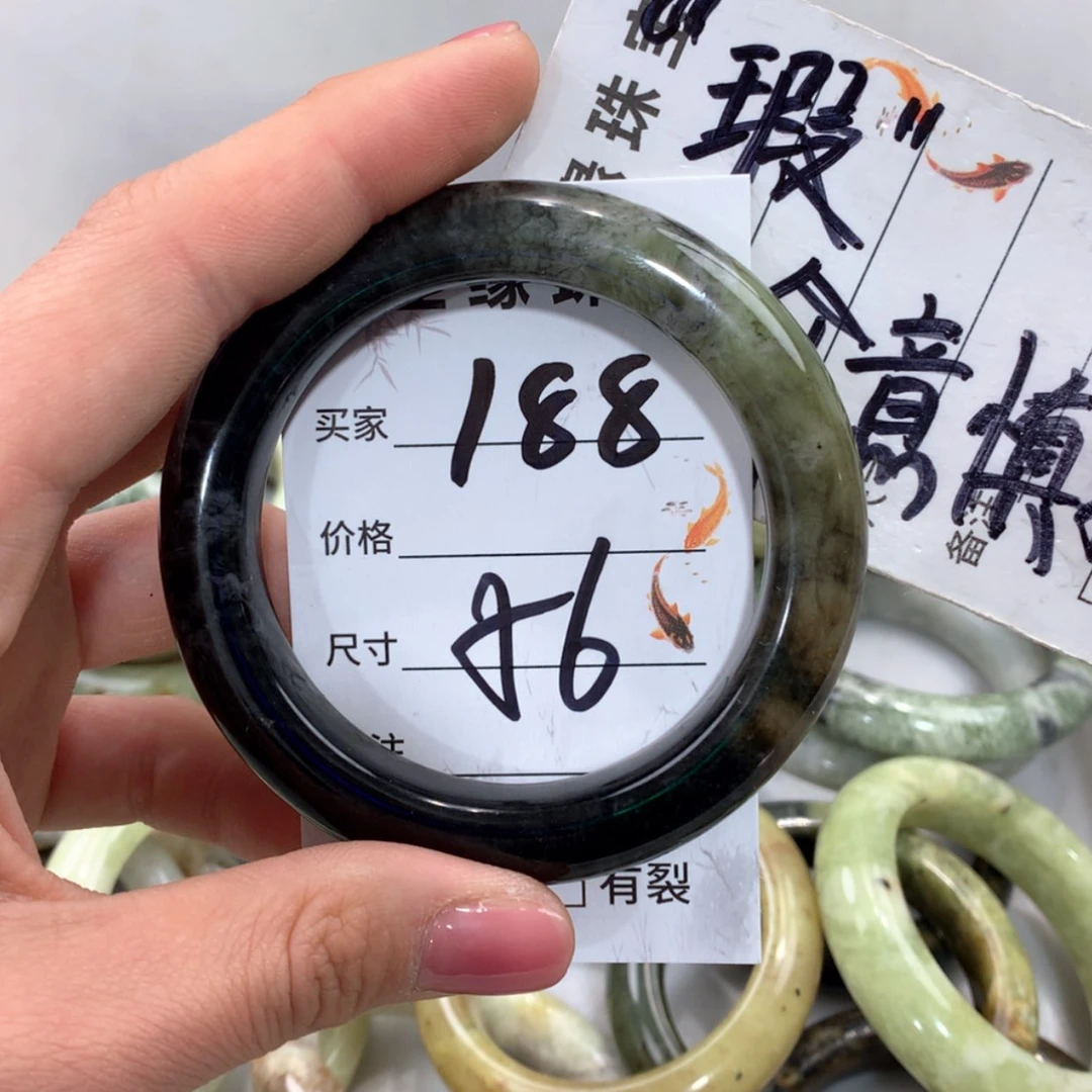 【闪购商品】合金蛇纹石玉手镯